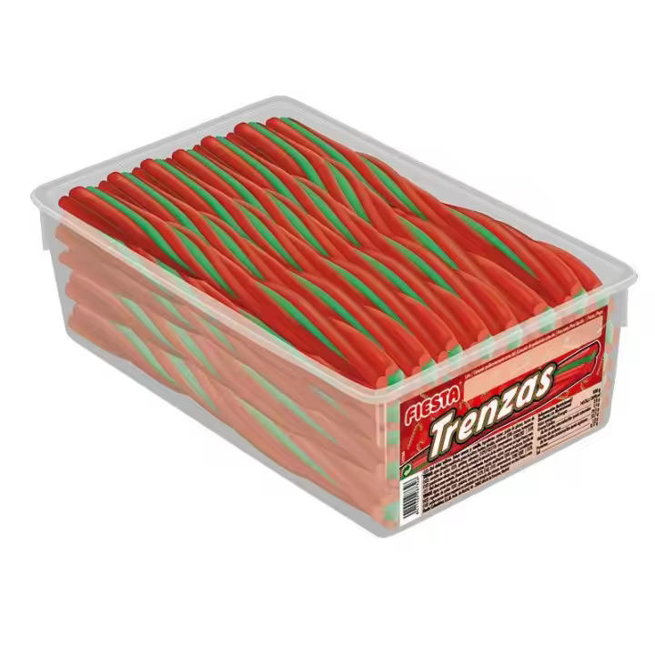 TRENZAS CEREZA SANDO 60 UNIDADES FIESTA IDEALES PARA DECORAR Y DISFRUTAR CON AMIGOS - 1