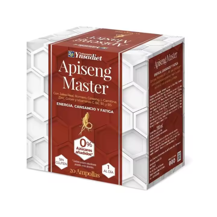 Ynsadiet Apiseng Master Sport (Forte) Jalea Real Gingseng - 20 Ampollas - 1