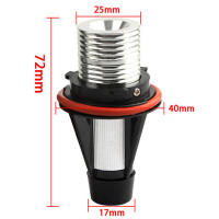 1Pc Lámpara LED Para Anillo De Ojo Ángel E39 E60 E87 X5 Luz Lateral Blanco Amarillo Material De Aluminio Aviación 12V Para Automóvil BMW - details 5