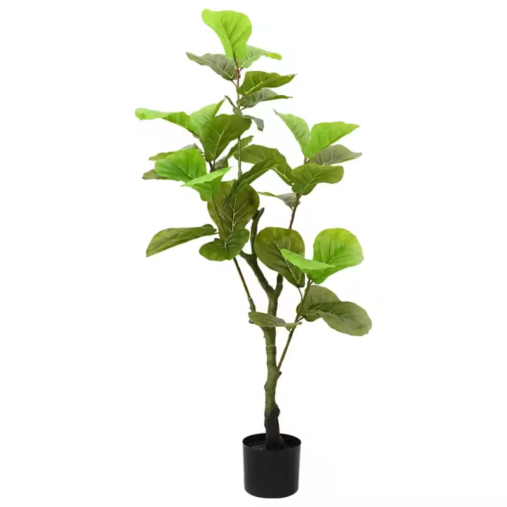 vidaXL Árbol ficus artificial 30 hojas verde 125 cm - 1