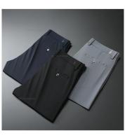 Pantalones Casuales Ultrafinos Para Hombre Verano Algodón De Seda Con Elasticidad Alta Secado Rápido Pantalones Rectos Negocios Estilo Coreano - details 6