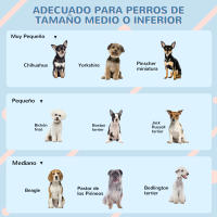 PawHut Caseta para Perros Casa para Perros con Patrón de Ventana y Techo de Tejas de Imitación para Perros Medianos Gris y Blanco - details 6