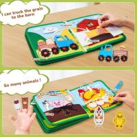 Libro Ocupado Montessori Para Bebés Educación Temprana Juguete De Actividad De Historia De Animales En La Granja Juego De Cuentos Para Motricidad Fina Y Quietud Para Niños Pequeños - details 8