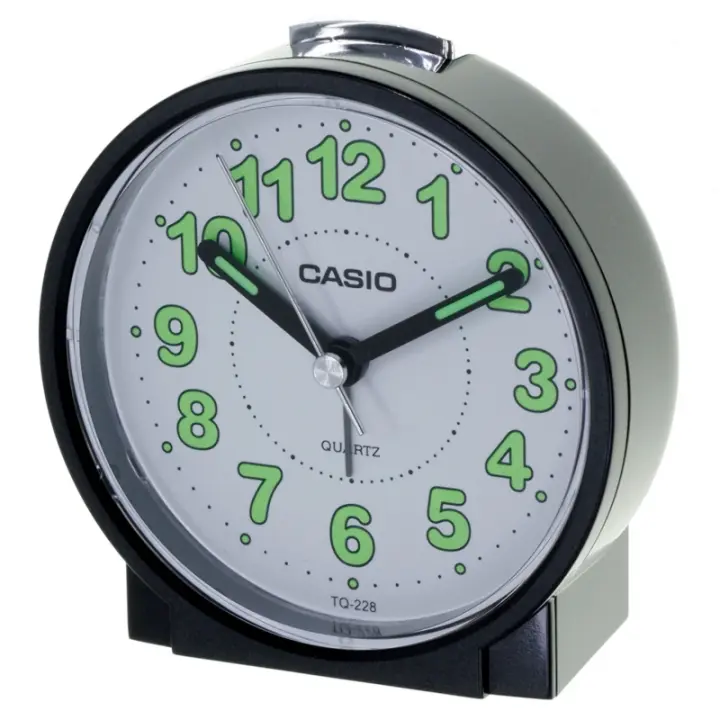 Casio Tq-228-1df  Despertador Analogico Para Unisex Color Negro - 1