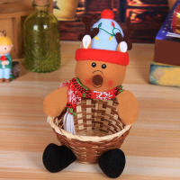 Cesta De Almacenamiento De Dulces Navideña Decorativa Colgante Para Escritorio Ideal Para Niños Adorno De Navidad - details 11