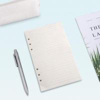 Papel de repuesto A6, 3 paquetes, 100 g/m², papel grueso rellenable, 6 orificios, hojas sueltas, 135 hojas (270 páginas) - details 3