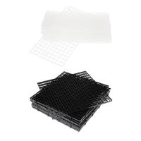 10 Pcs Placa De Aislamiento Para Acuario Divisor De Tanque De Peces En Plástico Negro Y Transparente Separador De Red Para Filter Patition Board - details 4