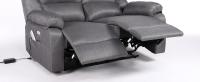 Eco-De Sofá 2 Plazas con Reclinación Independiente Eléctrica y Masaje - Modo Reclinable TV Independiente en Cada Lado, 8 Vibro motores, Calor Lumbar, Doble Botonera, Doble USB - details 2