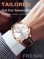 Reloj Mecánico Automático JSDUN Para Hombre De Calidad Superior Multifuncional Resistente Al Agua Con Manecillas Luminosas Y Calendario Completo - details 3