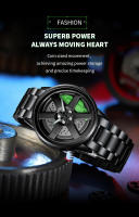 Reloj De Pulsera Deportivo VA VA VOOM Con Dial Rotatorio Y Correa De Acero Inoxidable Resistente Al Agua 3Bar Movimiento De Cuarzo Reloj Para Hombre - details 7