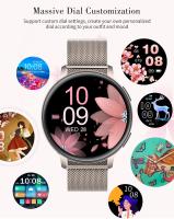 New round screen smart watch, bluetooth call, music, heart rate, weather, GPS, sport track, pedometer, waterproof, message reminder, calories, sleep, fashionable appearance, long battery life, multi-language support, personalized dials - details 7