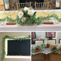Guirnalda Artificial De Eucalipto Para Bodas Arco De Flores Verdes Rattan Decoración De Pared Para Hogar Y Jardín Plantas Falsas Colgantes - details 2
