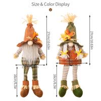 Adornos De Peluche De Gnome Y Calabaza Para Decoración De Navidad Y Agradecimiento Otoño Tamaño Único Decoraciones Swedes Nisse Elf Dwarf - details 12