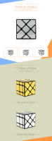 MoYu Mofangjiaoshi Cubo Magico 3x3 Fisher Windmill Espejo Divertido Juguete De Puzzle Para Niños Educativo Y Deportivo - details 1