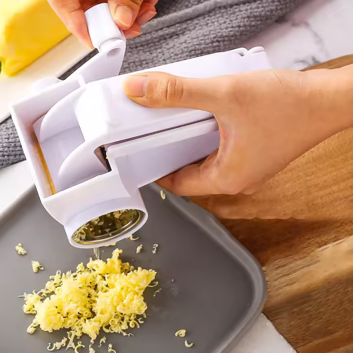 Rallador De Queso Manual Con Girado Multifuncional Creativo Para Cocina Herramienta De Queso Plástico Rallador De Queso - 1