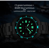 Reloj Mecánico De Pulsera ADDIESDIVE Con Cristal De Esmeralda Resistente Al Rasguño Para Hombre Diseño De Moda Acero Inoxidable Automático Resistente Al Agua Para Buceo - details 5