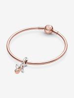 Pandora - Charm Colgante de Chupete de Bebé-Plata de Lei, Baño de Oro Rosa de 14 K - details 2