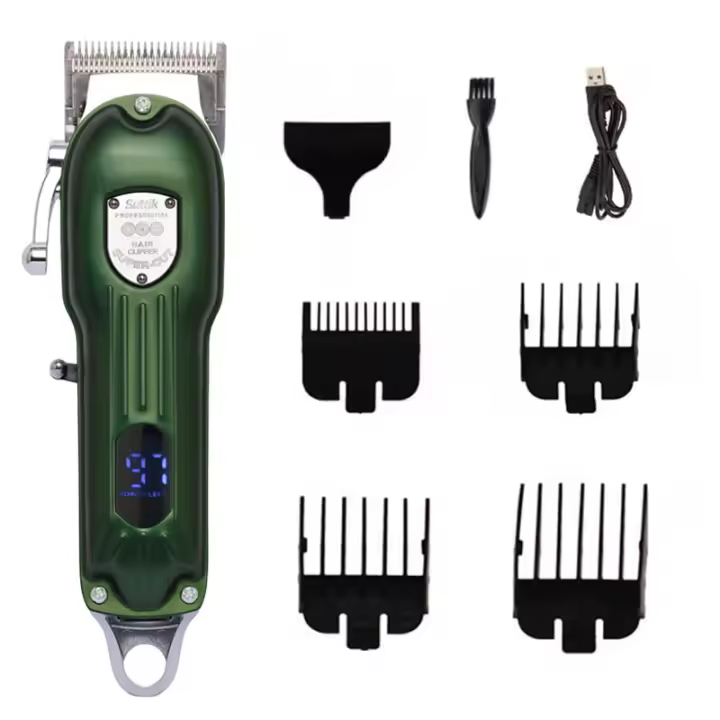 Cortador De Pelo Para Perros Profesional Recargable Todo Metal Trimmer De Peluquería Para Gatos Y Puppies Corte Bajo Bajo Ruido - 1