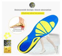 Nuevos Silicona Gel Plantar Fasciitis Cuidado De Los Pies Ortopédico Masajeador Insertos De Zapato Absorción De Choque Unisex - details 0