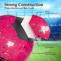 Bola De Fútbol Tradicional Tamaño 5 Para Niñas Con Amplia Gama De Aplicaciones Elasticidad Rubérica Bola De Fútbol PVC Inflable - details 9