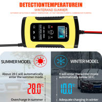 Cargador Inteligente De Batería De Coche Y Motocicleta 12V 6A Para Baterías De Ácido Plomo Con Pantalla LCD Digital - details 5