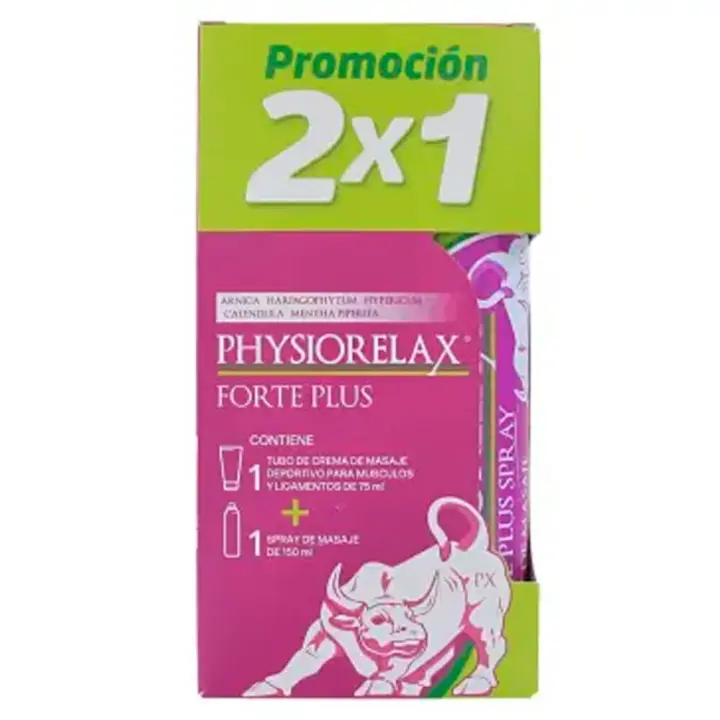 Physiorelax Forte Plus 75 ml + Spray De Masaje - 1