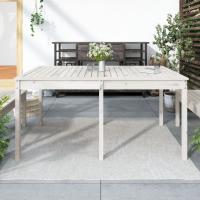 vidaXL Mesa de jardín madera maciza 159,5x82,5x76 cm en color Pino marrón miel/Pino blanco/Pino natural y más | estructura resistente ideal para salón dormitorio o estudio - details 1