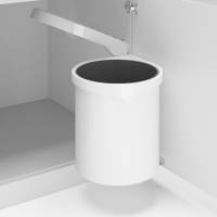 vidaXL Papelera de Cocina Empotrada Acero Inoxidable 12 L Cubo de Basura Color Negro y plateado,  Blanco, y mas - details 1