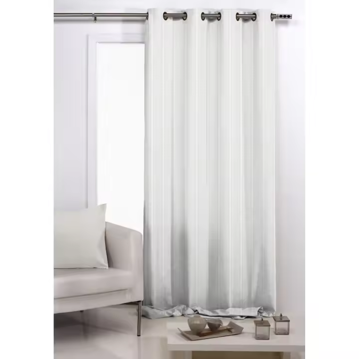 TEJIDOS REINA  Cortina ollados Modelo: amber  - Medida Cortina Ollados 140x260 Cm - 1
