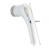 Cepillo De Limpieza Multifuncional 5-en-1 Eléctrico Recargable USB Para Baño Y Cocina Herramienta De Limpieza Para Platos Y Bañera - details 7