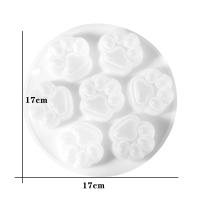 Molde De Goma Silicona Para Pastel Con Patrón De Huella De Perro Y Pata De Gato Herramientas De Hornear Para Cocina Molde De Mousse Y Gelatina Hechas a Mano - details 2