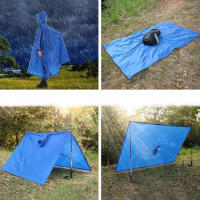 Poncho De Lluvia Pesado Para Camping Impermeable Ligero De Uso Emergencial Para Hombres Y Mujeres Tamaño Universal Para Adultos - details 3