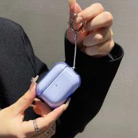 Funda Transparente De Color Sencillo Para AirPods 1 O 2 3 4 pro 2 Cubierta Protectora Para Auriculares Material De Plástico - details 3