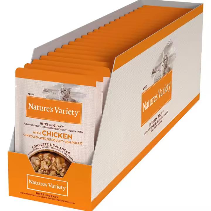 Nature´S Variety Cat Original Bocaditos En Salsa Pollo Pack 22X85 Gr - 1