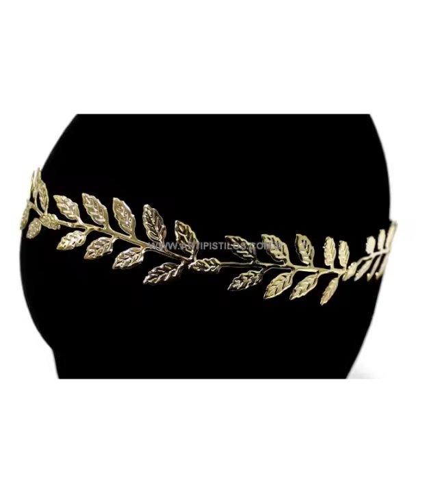 CORONA HOJAS DORADAS Raíz CORONITAS Inicio DIADEMAS Y TIARAS - Diseño Elegante y Cómodo de Usar - 1