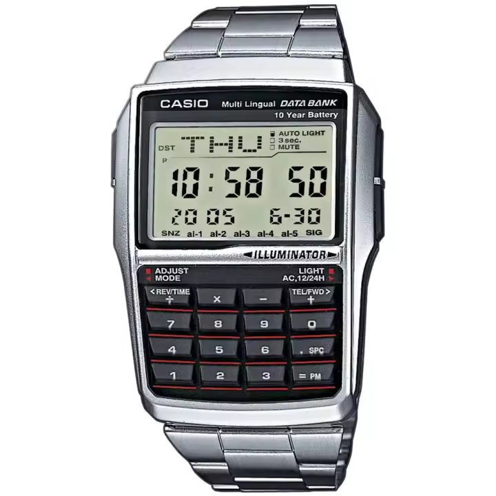 Reloj Casio DBC-32D-1A Resina correa color: Metálico Dial LCD Digital Unisex - 1