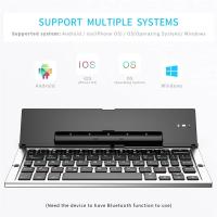 Teclado Bluetooth Plegable Portátil Para Viaje Compatible Con iPhone Xs Max iPad iPad Mini 4 Samsung Tableta Android Estilo Ergonómico Mini Para Tablet Y Laptop - details 3