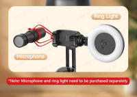 Gimbal Estabilizador P05 Soporte De Teléfono Móvil Para Escritorio Con Control Por Gestos Y Luz Adicional Opcional Rota 360 Grados Compatible Con AI Y Control Remoto Negro - details 5