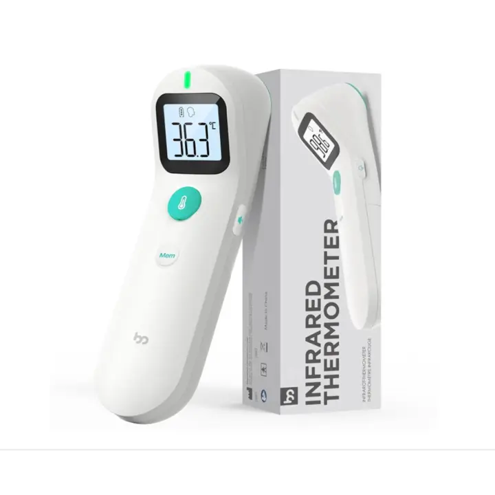 Termómetro Femometer para la fiebre sin contacto para bebés y adultos, termómetro digital de frente por infrarrojos con lectura instantánea, lectura precisa, alarma de fiebre. Blanco. ( Envase abierto ) - 1