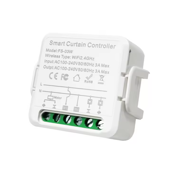 LED ATOMANT Mini Interruptor Persianas WiFi, Controlador programable con Temporizador, Control Remoto APP Smart Life y Voz, Compatible con Alexa y Google Home, Uso con cortinas o persianas electricas - 1
