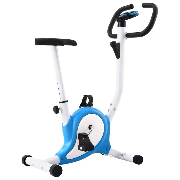 vidaXL Bicicleta Estática con Resistencia de Cinta Deportes Entrenamiento Color Azul,  Morado,  Negro y mas - 1