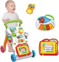 Andador y mesa para bebé 2 en 1 Andador musical Juguetes para tirar y girar Andador para bebé My First Walker - details 0