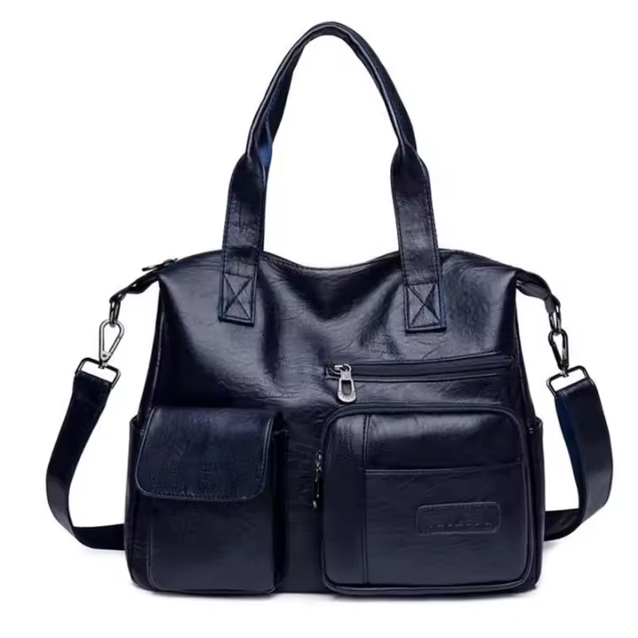 Bolso de Mano de Lujo para Mujer Bolso de Hombre de Cuero PU Bolso Cruzado de Gran Capacidad Bolso de Mensajero - 1