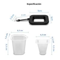 Juego De Alimentador De Acuario Con Ventosa Para Peces Y Cucarachas Rojas Tapered Hopper Basket De Plástico Para Alimentación De Tanque De Peces - details 2