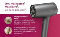 Philips Secador de pelo de alta potencia Serie 7000. Con tecnología ThermoShield avanzada que controla, mide y ajusta la temperetura para reducir daños. (BHD723/10) - details 1