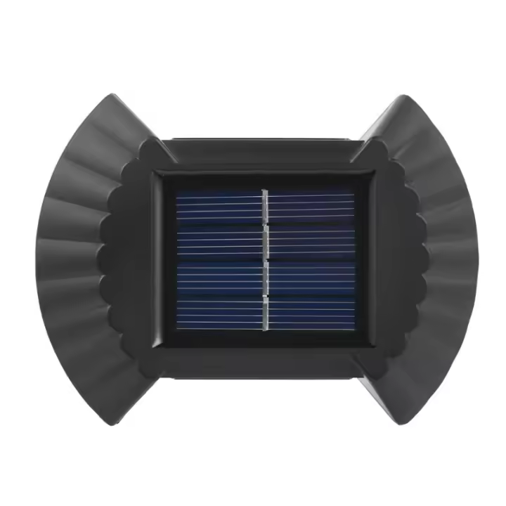 Lámpara De Pared Solar LED Impermeable Para Iluminación Exterior Decoración De Jardín Luz Cálida Luz De Lavadora De Pared - 1