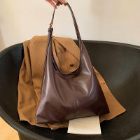 Bolso De Hombro Para Mujer Estilo Coreano Con Gran Capacidad Bolso Cruzado Sencillo Y Casual De Cuero PU Bolsa De Mano Con Solapa - details 21