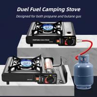 kiskick Hornillo de butano de 2900 W, hornillo de gas para camping y barbacoa, resistente a altas temperaturas, para cocinar al aire libre y uso en viajes, modelo B - details 3