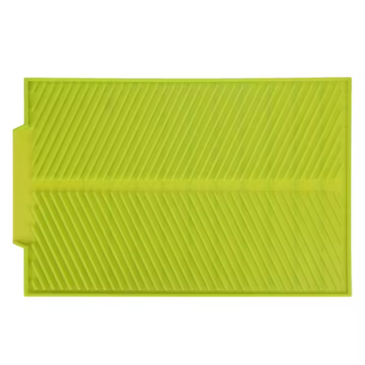 Alfombrilla De Secado De Platos Rectangular Resistente Al Calor Antideslizante Para Cocina Alfombrilla De Drenaje De Silicona Antiadherente Para Vajilla Y Cristalería - 1