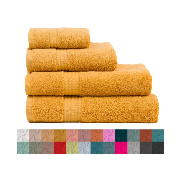 TRAMAS+ Juego de 6 Toallas Premium 700gr, 4 Toallas de Mano 50x100 cm y 2 Toallas de baño de 70x140cm, 100% Algodón, Secado Rápido y Absorbente - 1